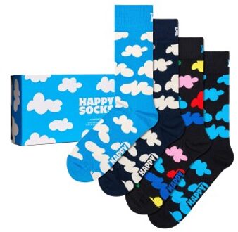Happy Socks 4 stuks Cloudy Gift Set * Actie * Versch.kleure/Patroon - Maat 41/46