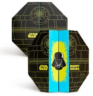 Happy Socks 6 stuks Star Wars Death Star Gift Box * Actie * Versch.kleure/Patroon - Maat 36/40,Maat 41/46