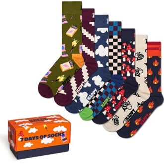Happy Socks 7 stuks A Wild Week Socks Gift Set * Actie * Versch.kleure/Patroon - Maat 36/40