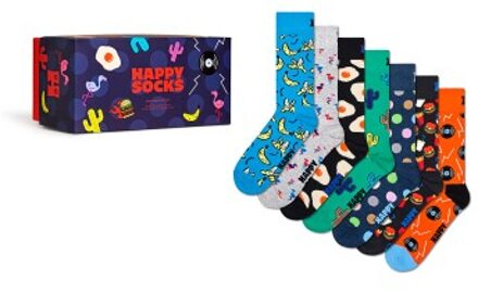 Happy Socks 7 stuks Seven Days Socks Gift Set * Actie * Versch.kleure/Patroon - Maat 36/40,Maat 41/46