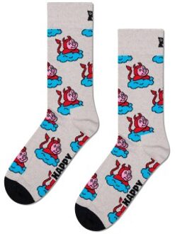 Happy Socks Bad Pig Sock Grijs - Maat 36/40,Maat 41/46