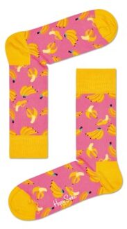 Happy Socks Banana Sock * Actie * Roze,Versch.kleure/Patroon,Blauw,Zwart - Maat 36/40,Maat 41/46