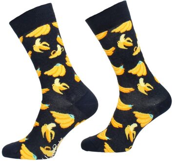 Happy Socks Banana Sock Zwart - 36-40