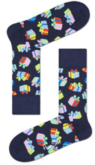 Happy Socks Birthday sokken – vrolijke cadeau sokken voor verjaardag Zwart - 41-46