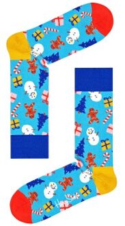 Happy Socks Bring It On Sock * Actie * Blauw,Zwart - Maat 36/40,Maat 41/46