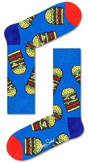 Happy Socks Burger Sock * Actie * Versch.kleure/Patroon,Blauw - Maat 36/40,Maat 41/46