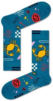Happy Socks cancer sterrenbeeld kreeft - Blauw - 36-40