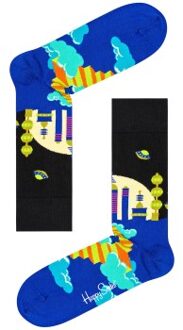 Happy Socks City X Sock * Actie * Versch.kleure/Patroon,Zwart - Maat 41/46