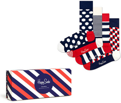 Happy Socks Classic navy 4-pack gift box Print / Multi - 36-40