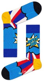 Happy Socks Dad Sock * Actie * Blauw,Rood - Maat 36/40