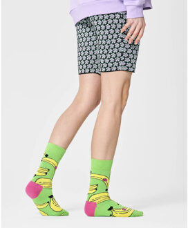 Happy Socks Dames sokken met print banaan Groen - 41-46
