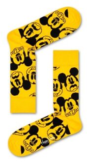Happy Socks Disney Face It Mickey Sock * Actie * Geel - Maat 36/40,Maat 41/46