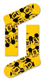 Happy Socks Disney Face It Mickey Sock * Actie * Geel - Maat 36/40