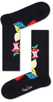 Happy Socks Fruit Stack Sock * Actie * Versch.kleure/Patroon,Zwart - Maat 41/46