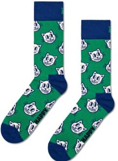 Happy Socks Happy Sock Cat Sock * Actie * Versch.kleure/Patroon,Blauw,Groen - Maat 36/40,Maat 41/46