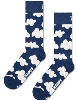Happy Socks Happy Sock Cloudy Navy Sock Blauw - Maat 41/46
