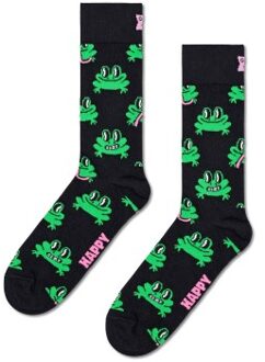 Happy Socks Happy Sock Frog Sock Zwart,Groen,Versch.kleure/Patroon - Maat 41/46