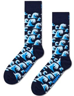 Happy Socks Happy Sock Waves Sock * Actie * Blauw,Versch.kleure/Patroon - Maat 36/40,Maat 41/46