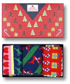 Happy Socks Happy Sock X Mas Sweater Socks Gift Set 3 stuks * Actie * Versch.kleure/Patroon - Maat 36/40,Maat 41/46