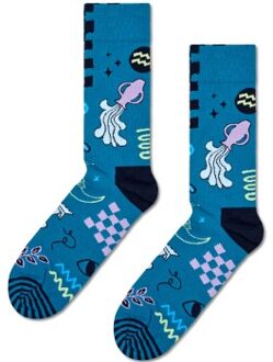 Happy Socks Happy Sock Zodiac Signs Aquarius Sock * Actie * Versch.kleure/Patroon,Blauw - Maat 36/40,Maat 41/46