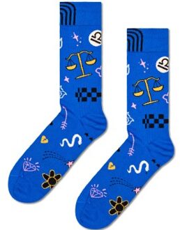 Happy Socks Happy Sock Zodiac Signs Libra Sock * Actie * Versch.kleure/Patroon,Blauw - Maat 36/40,Maat 41/46