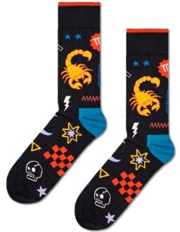 Happy Socks Happy Sock Zodiac Signs Scorpio Sock * Actie * Versch.kleure/Patroon,Zwart - Maat 36/40,Maat 41/46