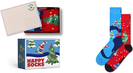 Happy Socks Happy Socks P000325 2-Pack Happy Holidays Socks Gift Set Print / Multi - 36-40