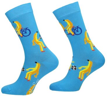 Happy Socks Heren Sokken Licht blauw - 36-40