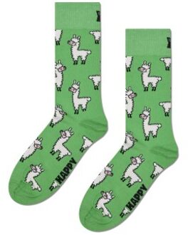 Happy Socks Lama Sock * Actie * Groen,Versch.kleure/Patroon - Maat 36/40,Maat 41/46