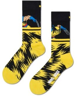 Happy Socks Marvel X-Men Wolverine Sock * Actie * Zwart - Maat 36/40,Maat 41/46