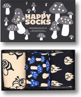 Happy Socks Monochrome Magic gift set - maat 36-40 Zwart
