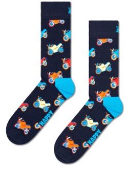 Happy Socks Motorbike Sock * Actie * Blauw,Versch.kleure/Patroon - Maat 41/46