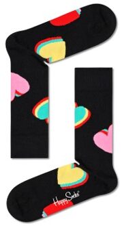 Happy Socks My Valentine Sock Zwart - Maat 41/46