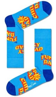Happy Socks Number One Dad Sock * Actie * Versch.kleure/Patroon,Blauw,Geel - Maat 41/46