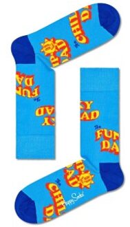 Happy Socks Number One Dad Sock * Actie * Versch.kleure/Patroon,Blauw,Geel - Maat 41/46