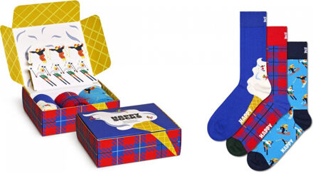 Happy Socks P000333 3-Pack Downhill Skiing Socks Gift Set Print / Multi - 36-40