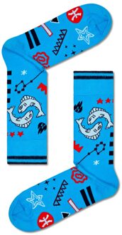 Happy Socks pisces sterrenbeeld vissen - Blauw - 41-46