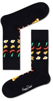 Happy Socks Pizza Invaders Sock * Actie * Versch.kleure/Patroon,Zwart - Maat 36/40
