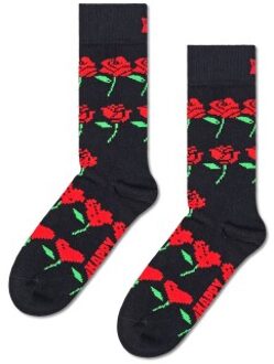 Happy Socks Rose Hearts Sock * Actie * Zwart - Maat 36/40,Maat 41/46