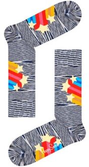 Happy Socks Shooting Stars Sock * Actie * Grijs - Maat 41/46