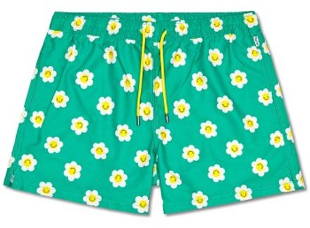 Happy Socks Smiley Daisy Swim Shorts * Actie * Versch.kleure/Patroon,Groen - X-Large