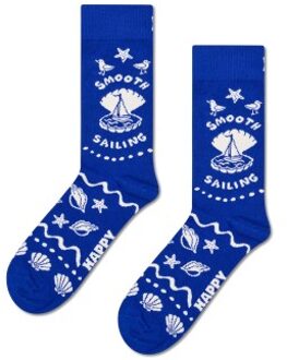 Happy Socks Smooth Sailing Sock * Actie * Blauw - Maat 41/46