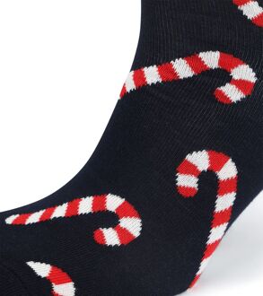 Happy Socks Sokken Candy Cane Donkerblauw - 41-46