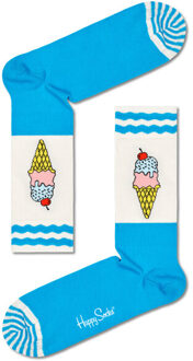 Happy Socks Sokken met print ice cream - maat 36-40 Blauw