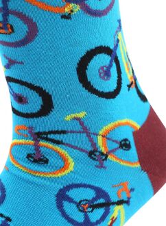 Happy Socks Sokken Mountain Bike Blauw - 41-46