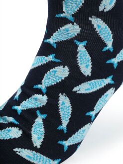 Happy Socks Sokken Sardine Blauw - 41-46