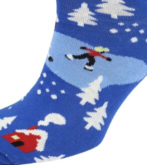 Happy Socks Sokken Winter Night Blauw - 41-46