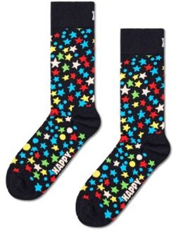 Happy Socks Stars Sock * Actie * Zwart,Blauw - Maat 36/40,Maat 41/46