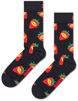 Happy Socks Strawberry Sock * Actie * Zwart,Versch.kleure/Patroon,Blauw - Maat 36/40,Maat 41/46
