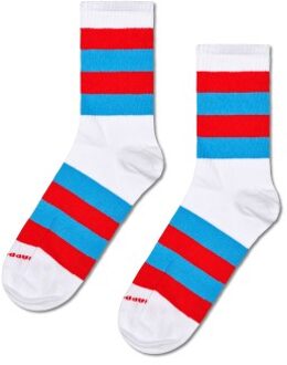 Happy Socks Stripe It Crew Sock * Actie * Versch.kleure/Patroon - Maat 36/40